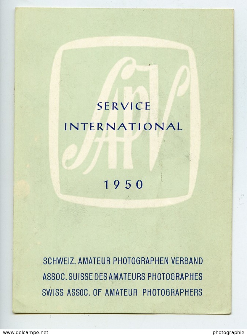 Suisse Etiquette SAPV Salon Photographes Amateurs 1950 - Unclassified