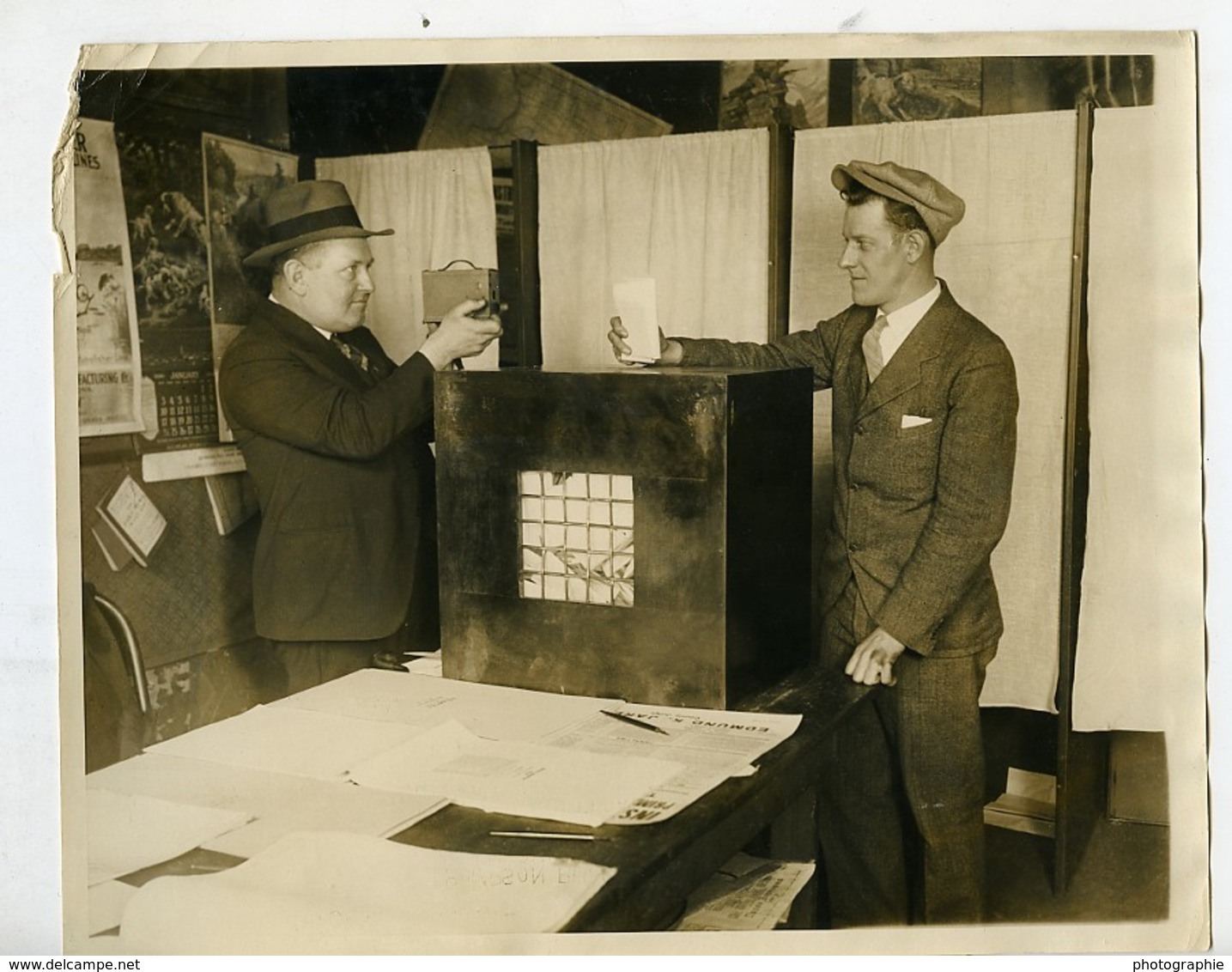 Chicago Election John Weldman Photographié Par Thomas Tracy Ancienne Photo 1928 - Professions
