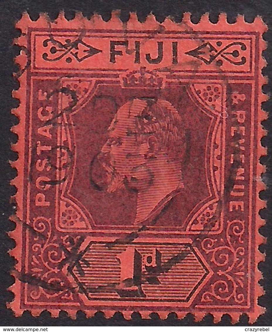Fiji 1903 KEV11 1d Dull Purple & Black Red  SG 105 ( J1245 ) - Fiji (...-1970)