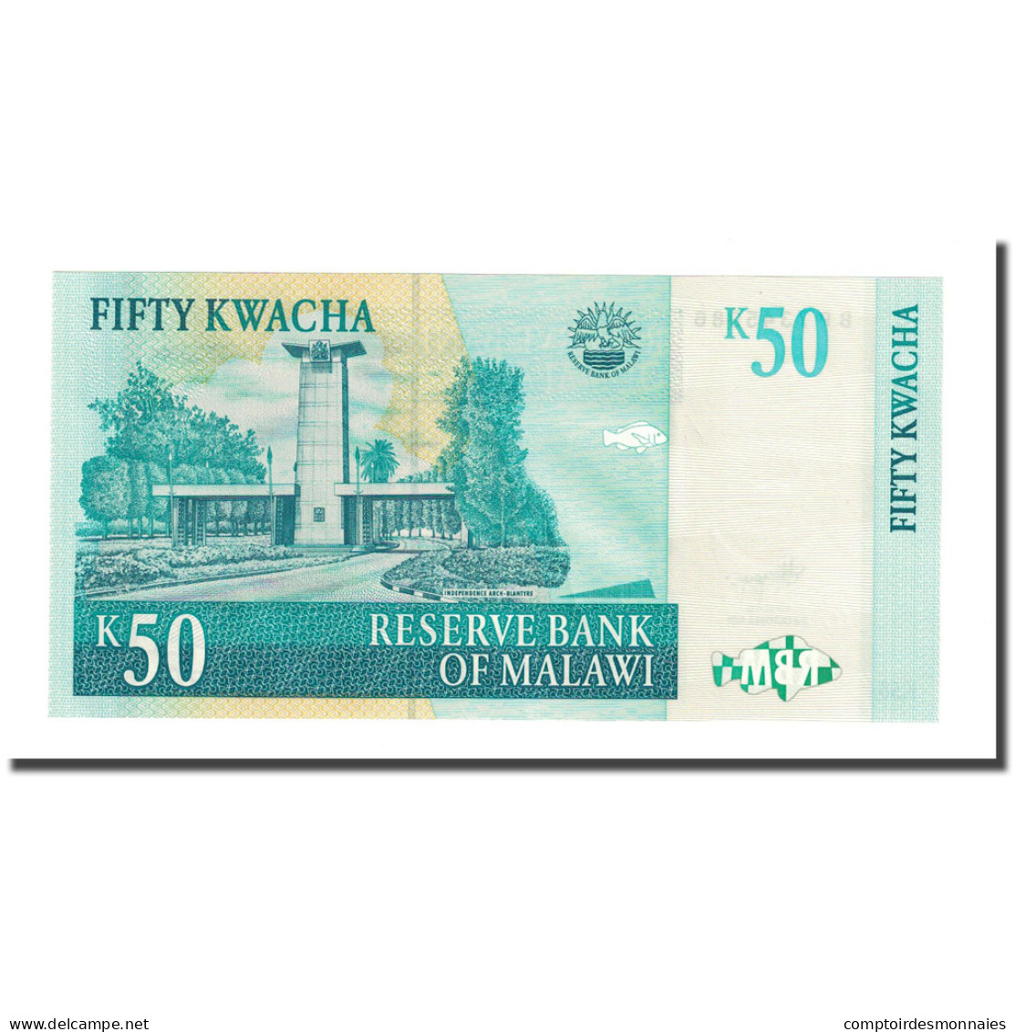 Billet, Malawi, 50 Kwacha, 2009, 2009-10-31, KM:45b, NEUF - Malawi