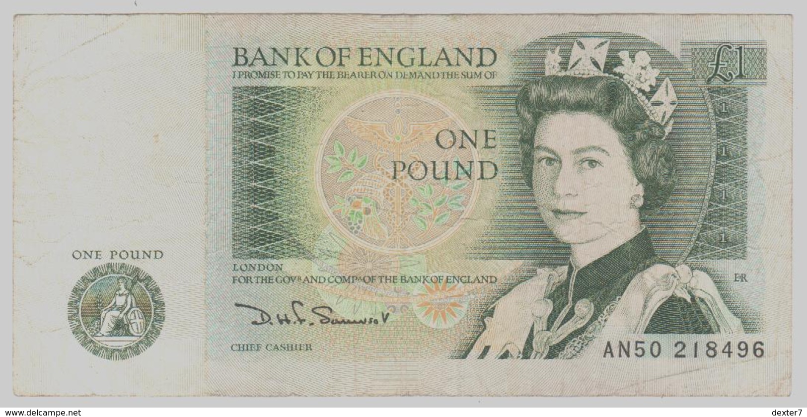 Regno Unito UK Inghilterra England 1 Pound Sterlina 1981 1984 Sign Somerset - 1 Pound
