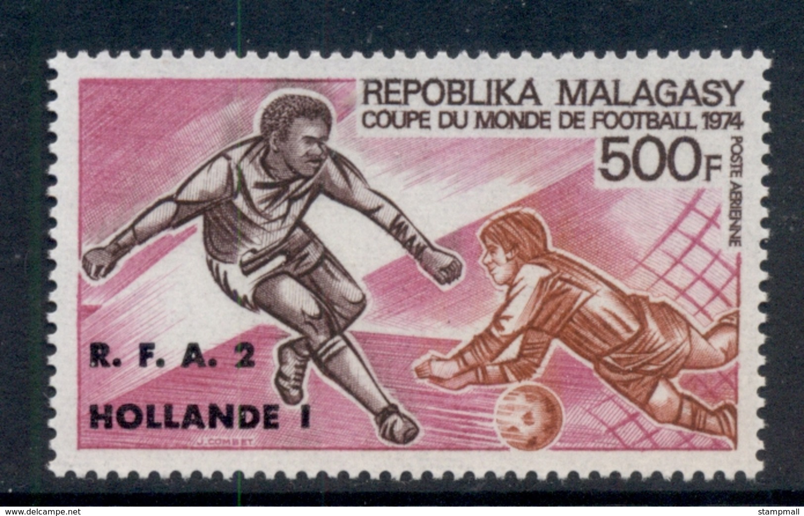 Madagascar 1974 World Cup Soccer Munich Opt Hollande MUH - Madagascar (1960-...)