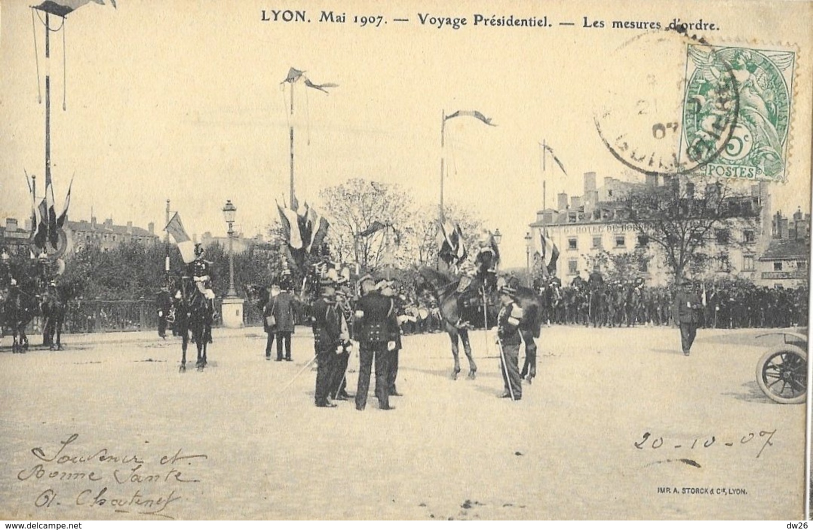 Lyon Mai 1907: Voyage Présidentiel D' Armand Fallières - Les Mesures D'ordre - Receptions