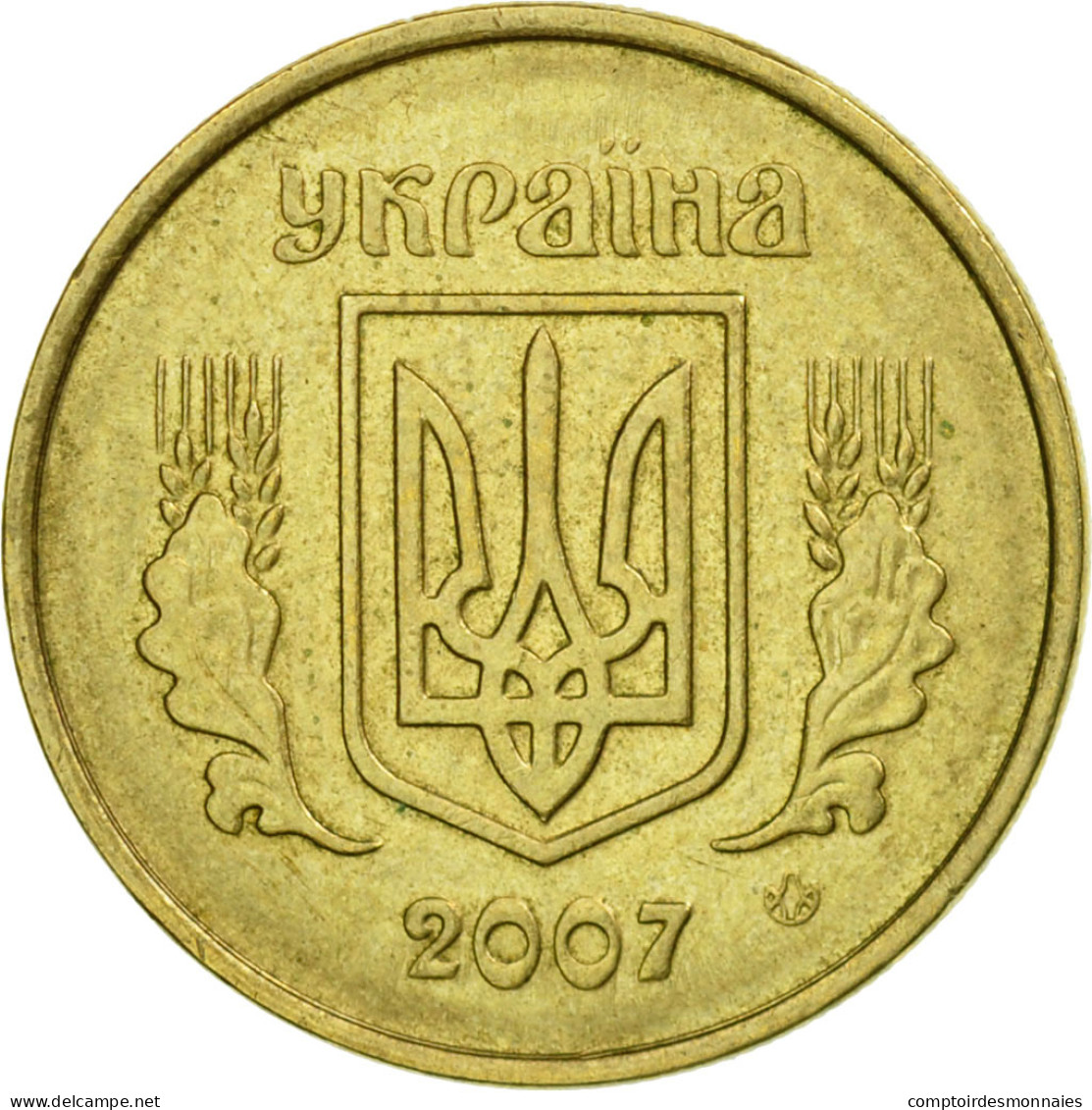 Monnaie, Ukraine, 10 Kopiyok, 2007, Kyiv, TTB, Aluminum-Bronze, KM:1.1b - Ucrania