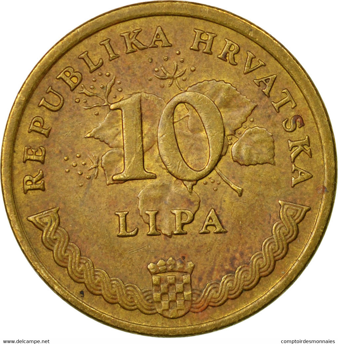 Monnaie, Croatie, 10 Lipa, 2003, TB+, Brass Plated Steel, KM:6 - Croatie