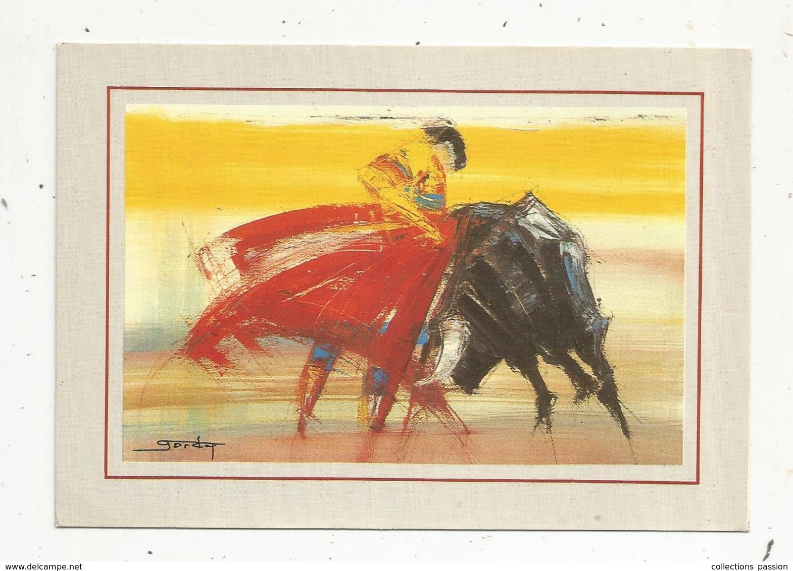 Cp , CORRIDA ,  TAUROMACHIE N° 3 , Illustrateur : J. Gordes ,ed. Du Soleil , écrite 1990 - Corridas