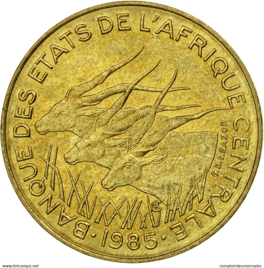 Monnaie, États De L'Afrique Centrale, 5 Francs, 1985, Paris, TTB - Kameroen