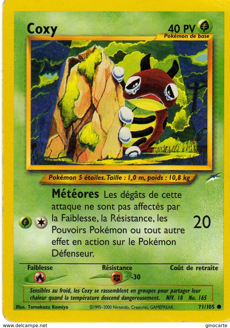 Carte Pokemon Wizards 71/105 Coxy 40pv 1995 - Wizards