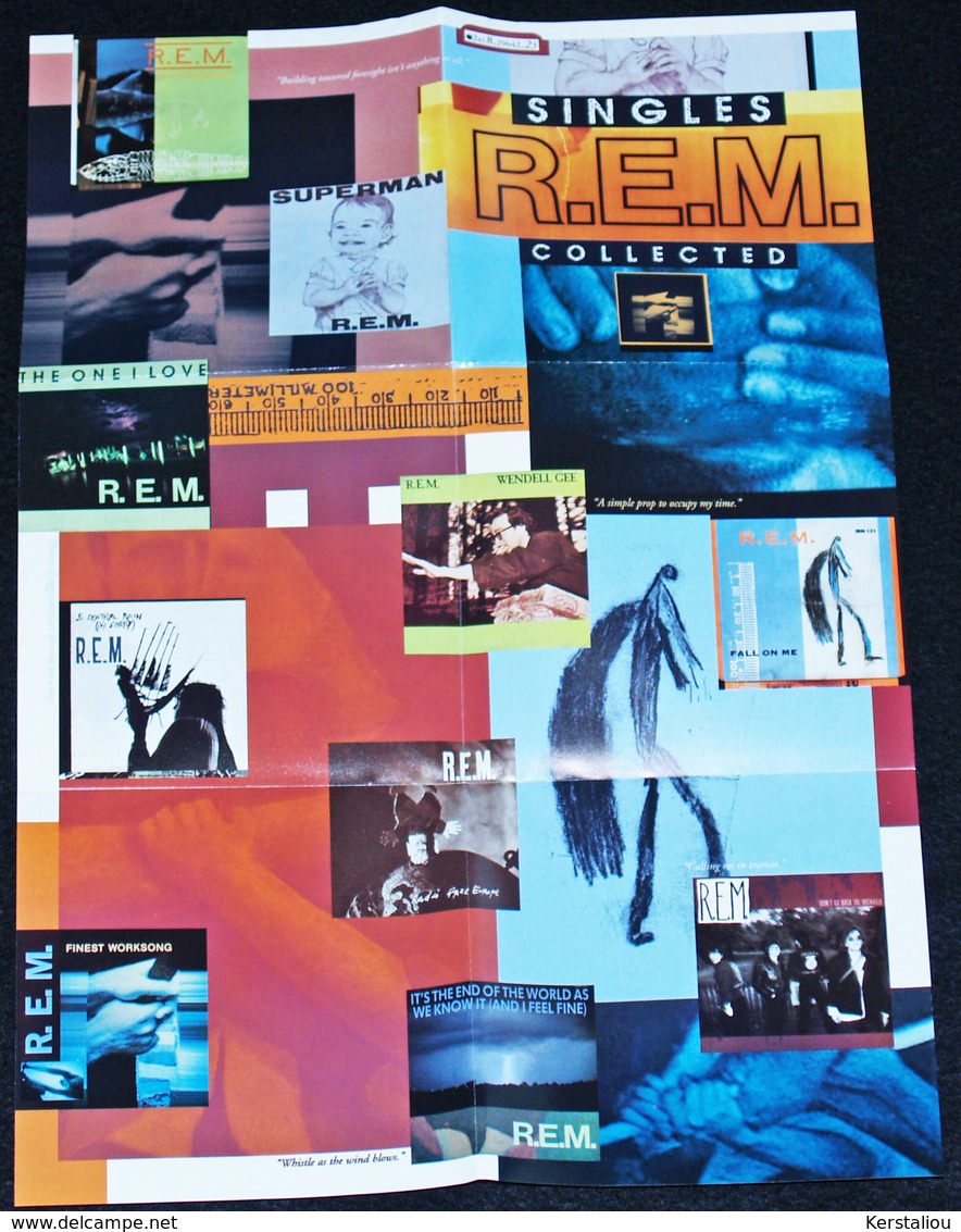 R.E.M. – "Out of time" & "Singles Collected" – 2 CD – 1991 & 1994 – Warner Bros & IRS Records – Made in Germany & USA.