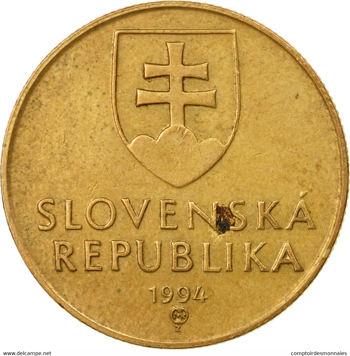Monnaie, Slovaquie, Koruna, 1994, TB+, Bronze Plated Steel, KM:12 - Slowakei