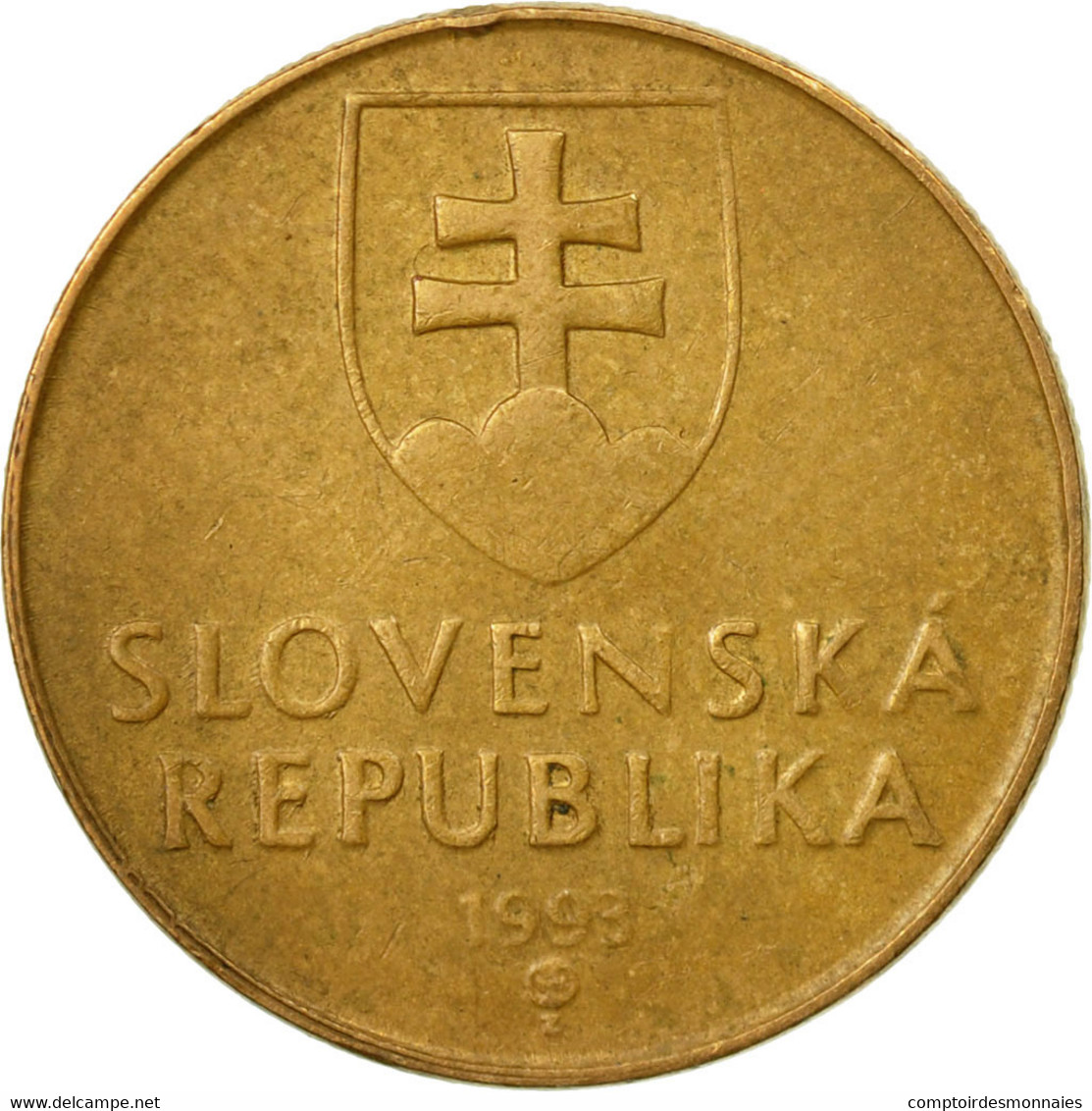 Monnaie, Slovaquie, Koruna, 1993, TB+, Bronze Plated Steel, KM:12 - Slovaquie