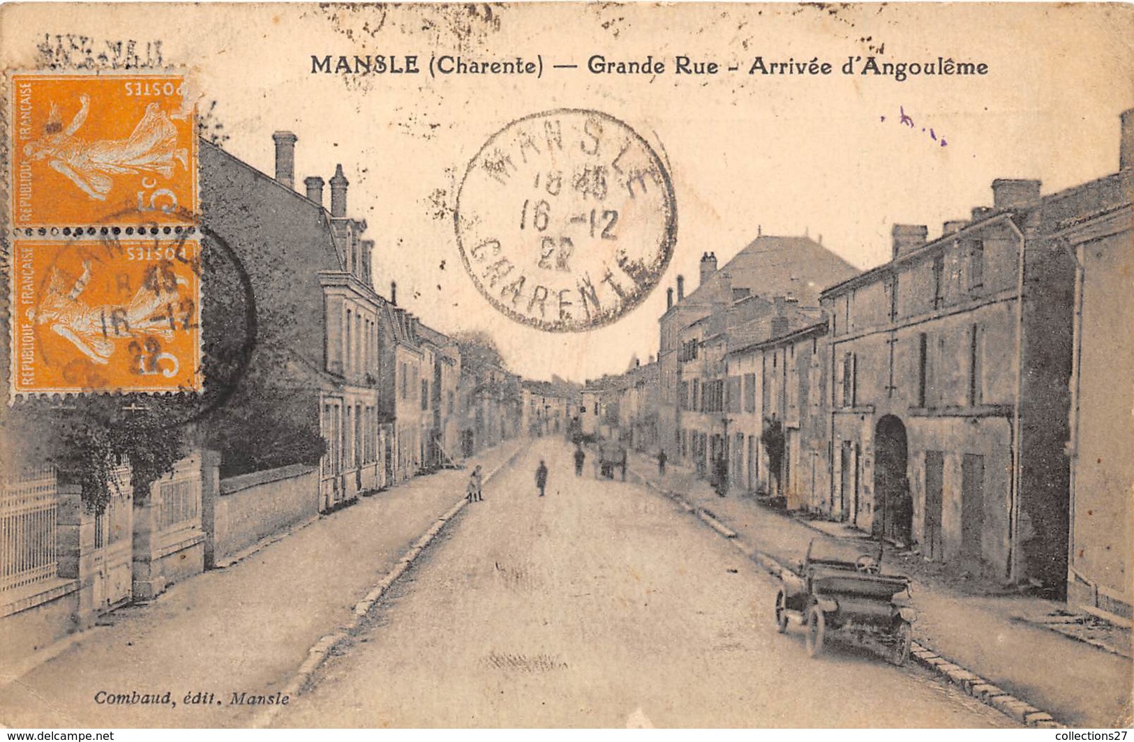 16-MANSLE- GRANDE-RUE- ARRIVEE D'ANGOULÊME - Mansle