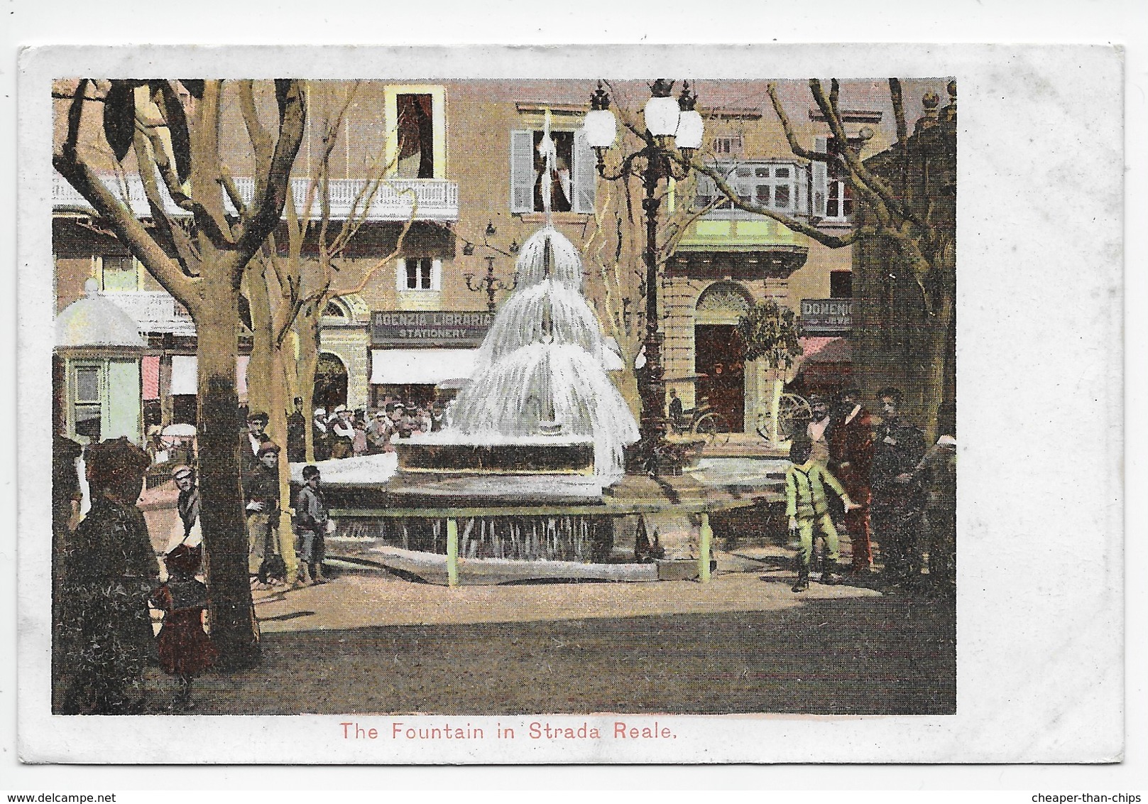 Malta - The Fountain In Strada Reale - Undivided Back - Malta