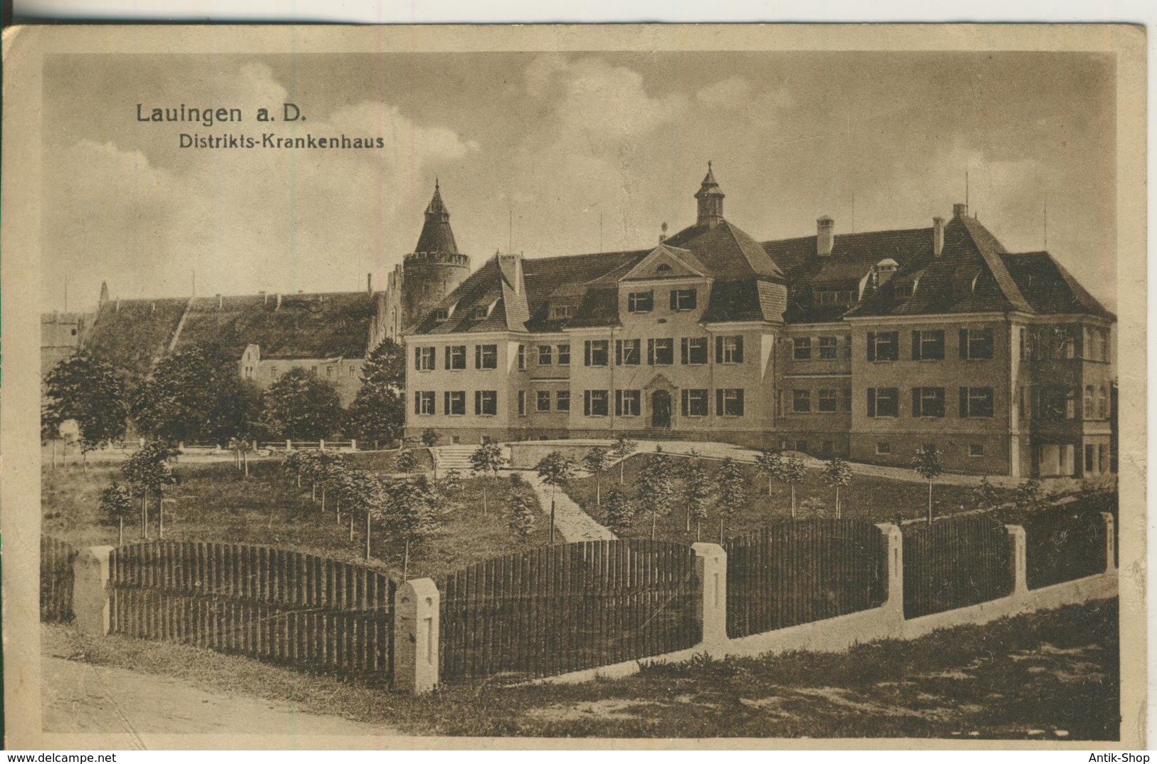 Lauingen V. 1920  Distrikts Krankenhaus  (2159) - Lauingen