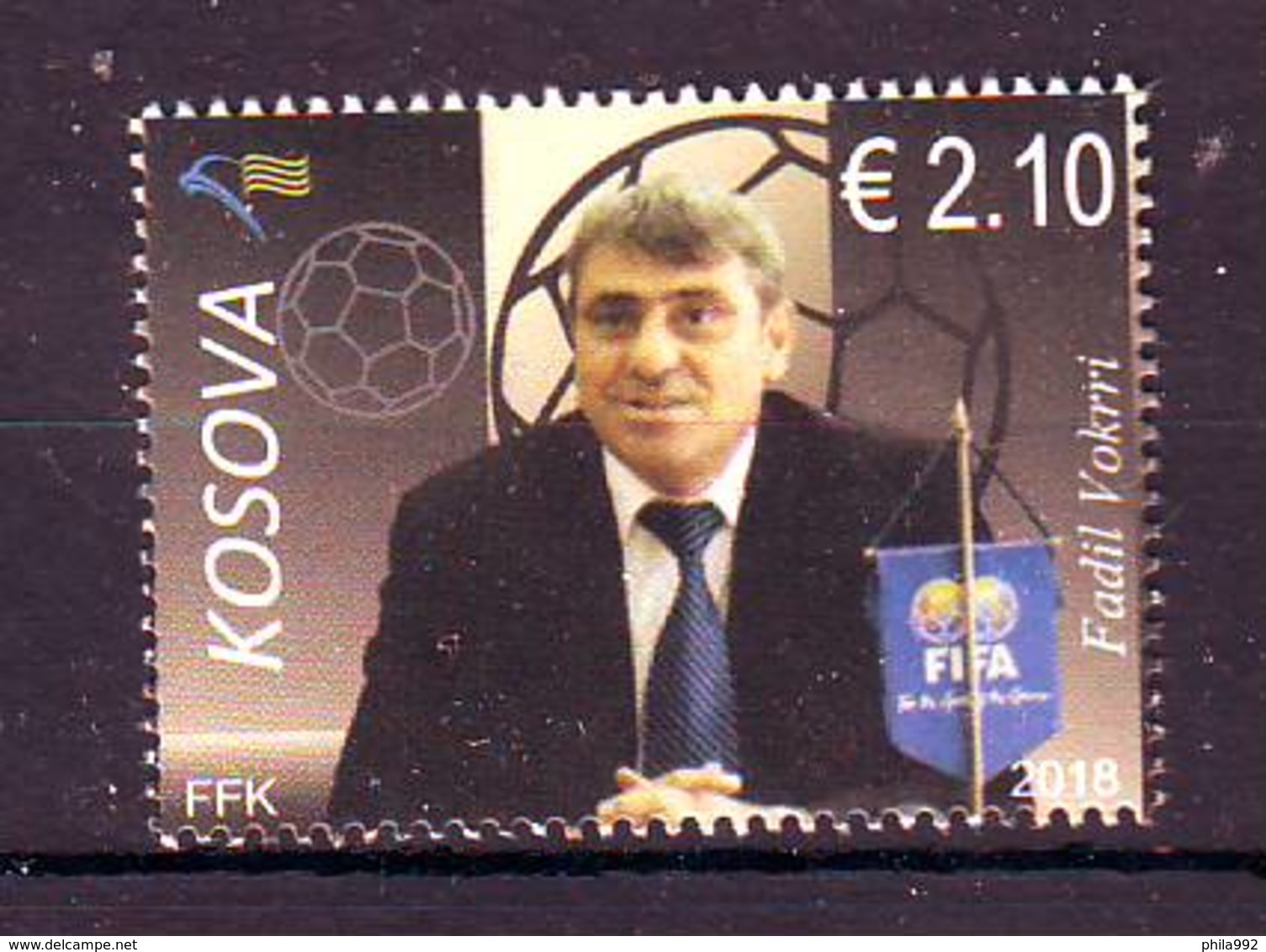 Kosovo 2018 Y Personalities Sport Football Fadil Vokrri MNH - Kosovo