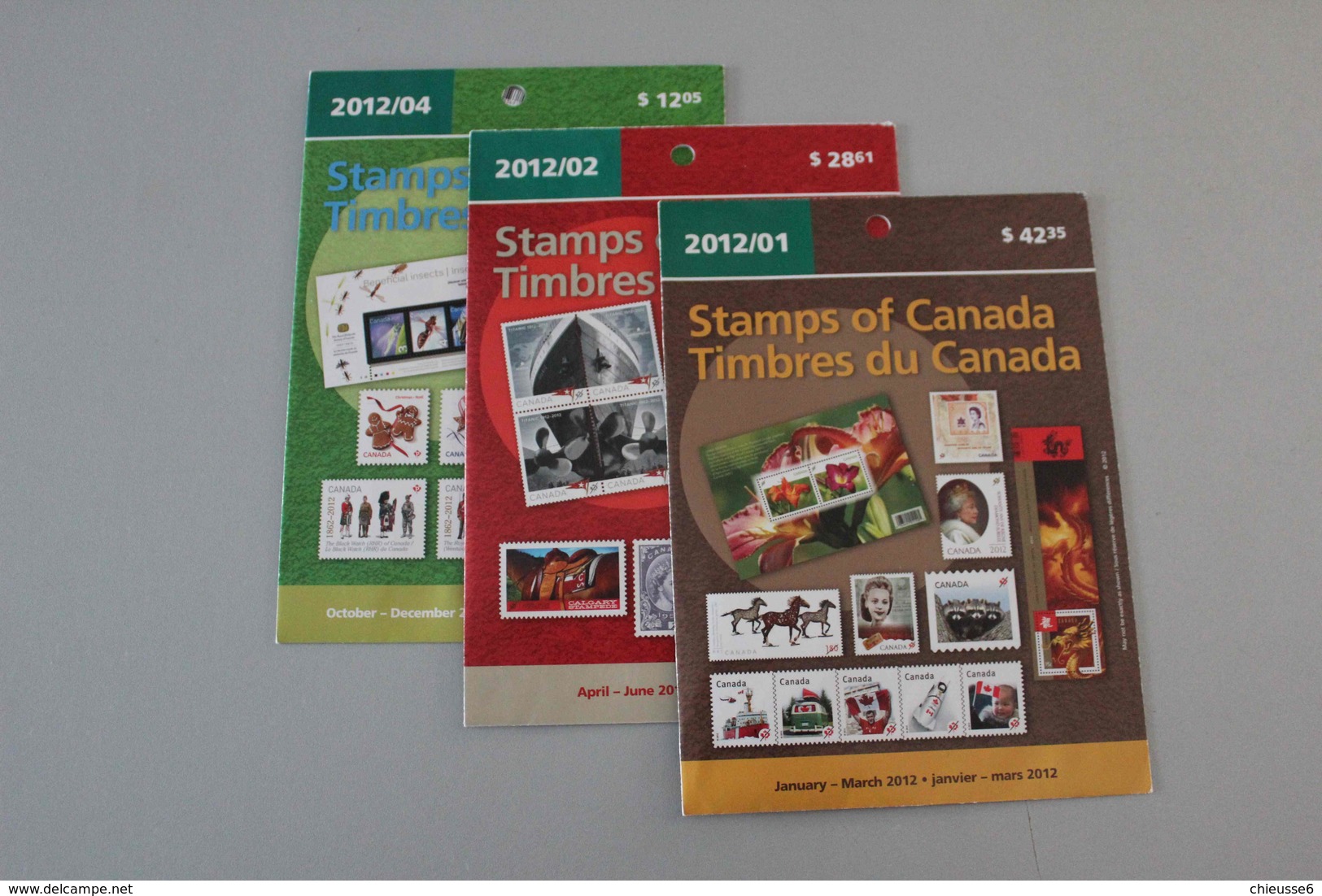 Canada - Année 2012 Manque La Pochette N° 3 - Pochettes Postales Annuelles