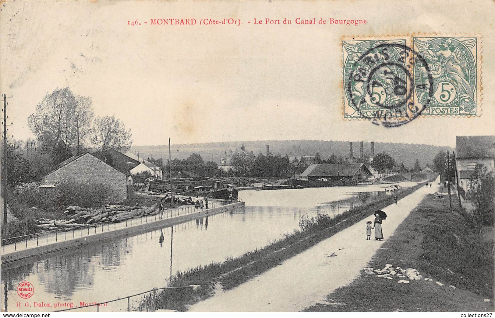 21- MONTBARD-  LE PORT DU CANAL DE BOURGOGNE - Montbard