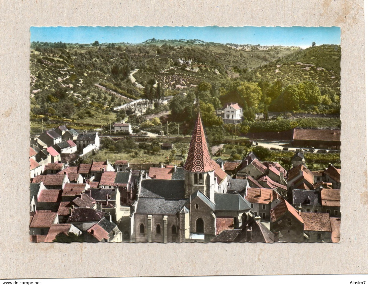 CPSM Dentelée - PLOMBIERES-les-DIJON (21) - Vue Aérienne Du Quartier De L'Eglise - Années 60 - Altri & Non Classificati