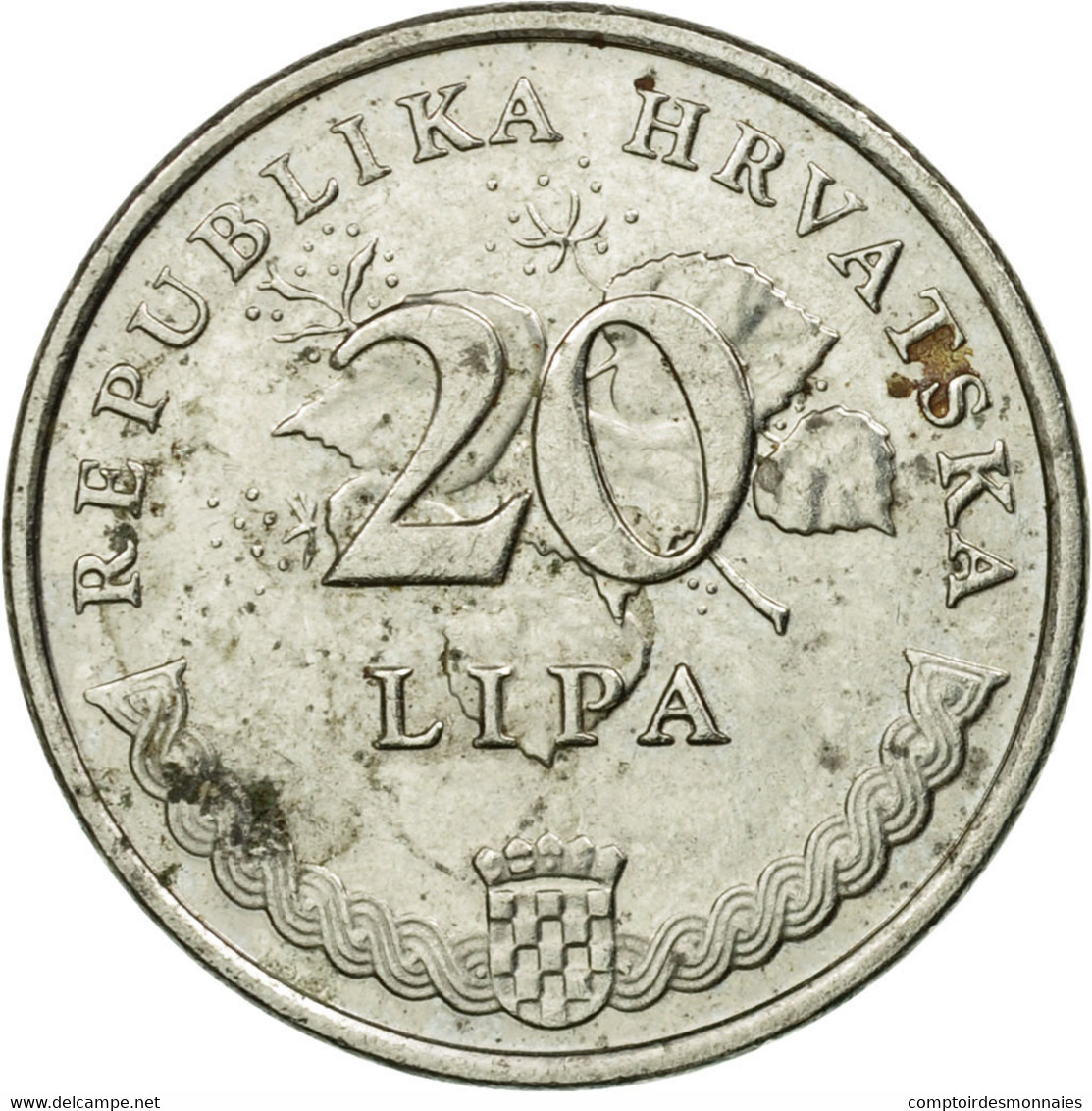 Monnaie, Croatie, 20 Lipa, 2011, TB, Nickel Plated Steel, KM:7 - Kroatien