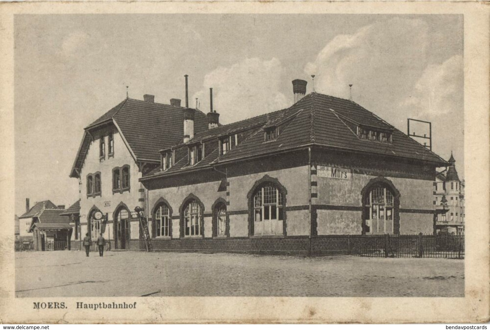 MOERS Am Rhein, Hauptbahnhof (1920s) AK - Moers