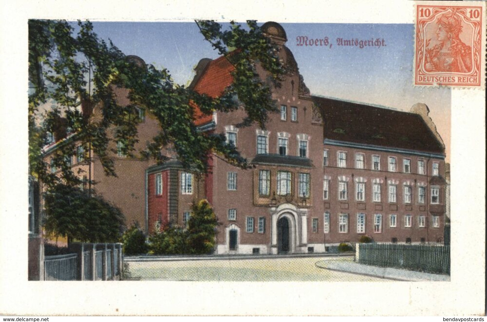 MOERS Am Rhein, Kgl. Amtsgericht (1920s) AK (2) - Moers