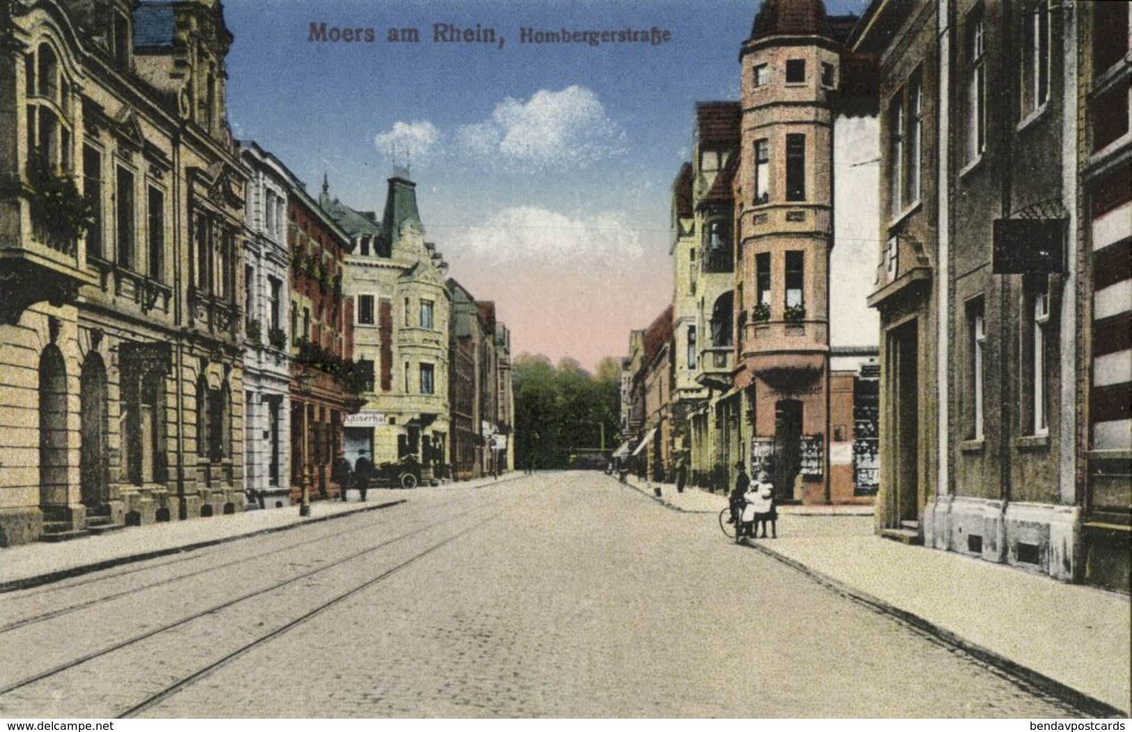 MOERS Am Rhein, Hombergerstrasse (1910s) AK - Mörs