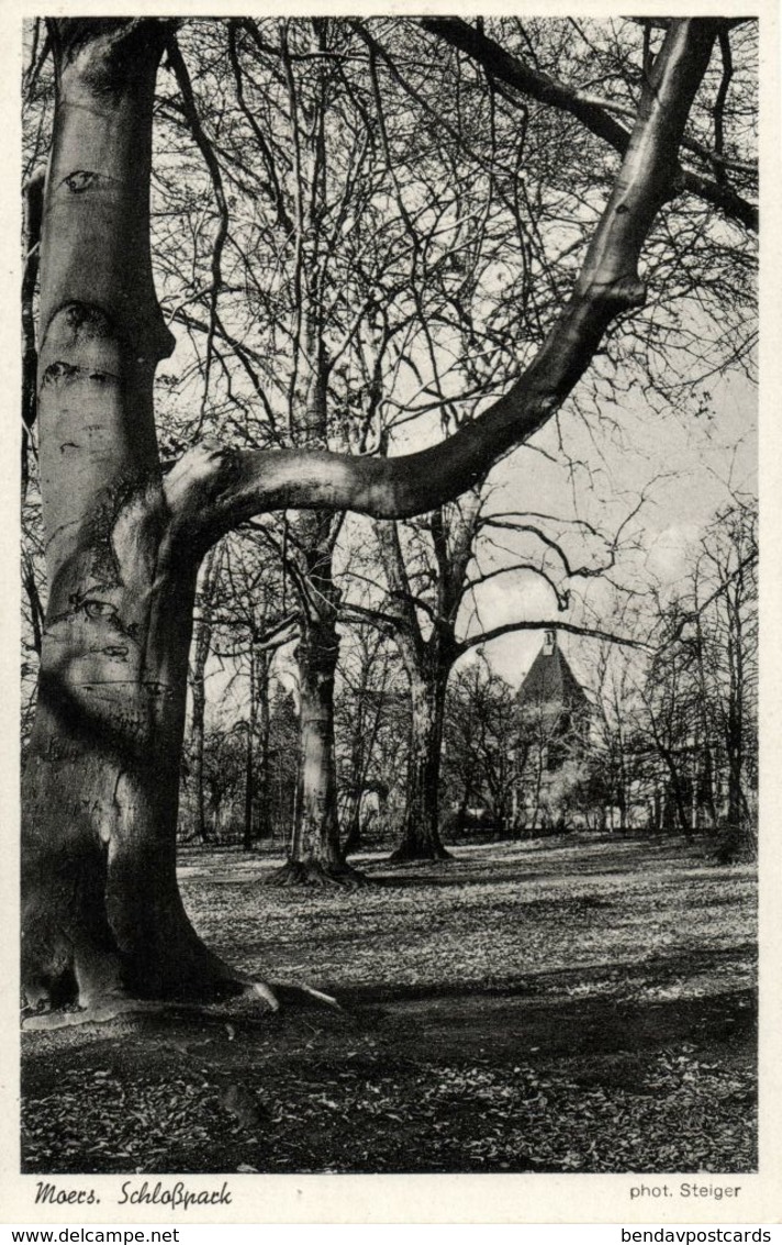 MOERS Am Rhein, Schlosspark (1930s) Phot. Steiger, AK (2) - Moers