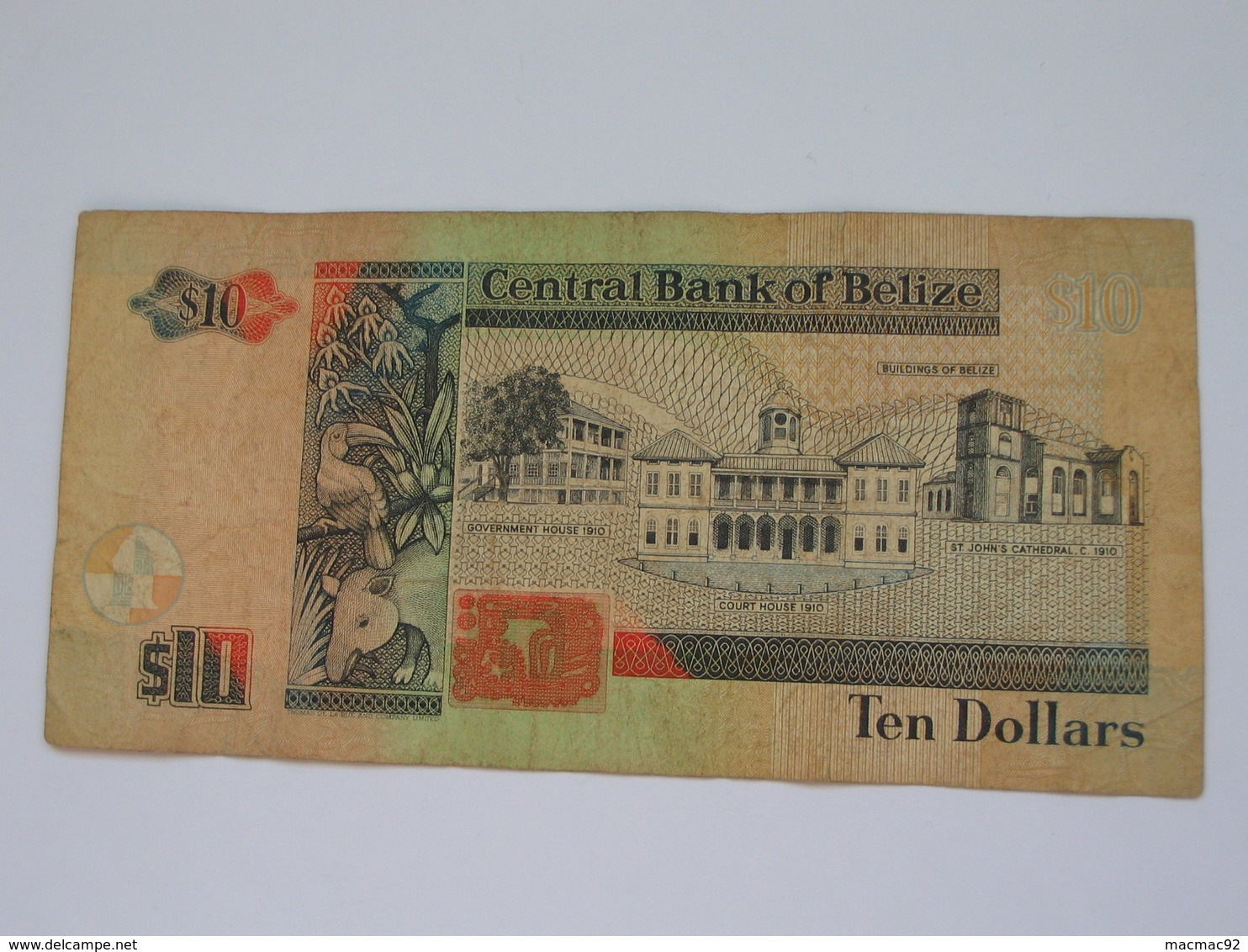 Ten 10 Dollar 1997-2001  BELIZE - Central Bank Of Belize **** EN  ACHAT IMMEDIAT  **** - Belize