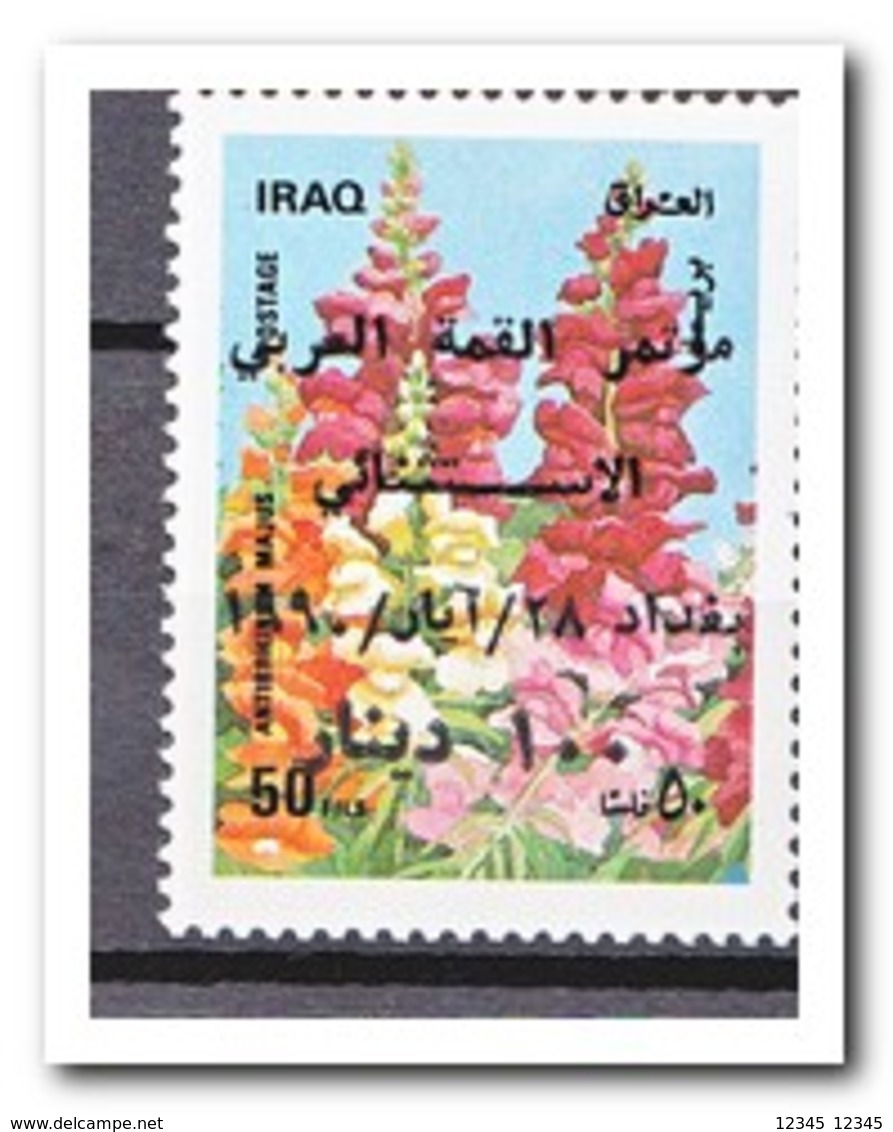 Irak 1996, Postfris MNH, Flowers With Overprint - Irak