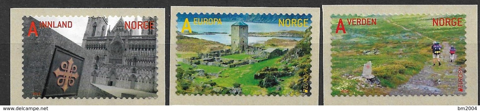 2012 Norwegen   Mi 1782-4 **MNH  Tourismus; Europa: Besuche. - Unused Stamps