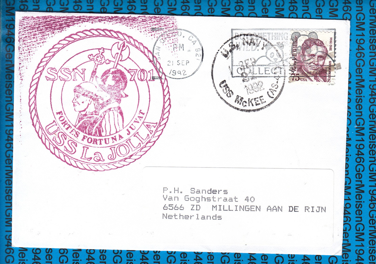 USA Cover US Navy / USS La Jolla SSN-701 - Lettres & Documents
