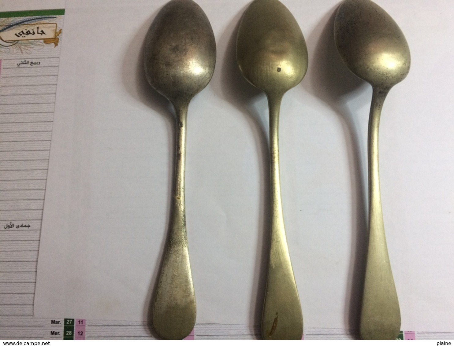 CUILLERES A CAFE ANCIENNE AVEC POINCONS - Spoons