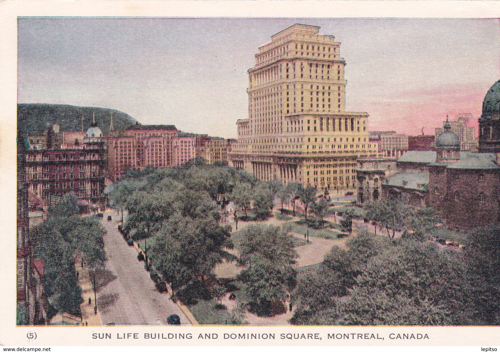 MONTREAL +/-1910  "Sun Life Building And Dominion Square "  Voir Scans - Montreal