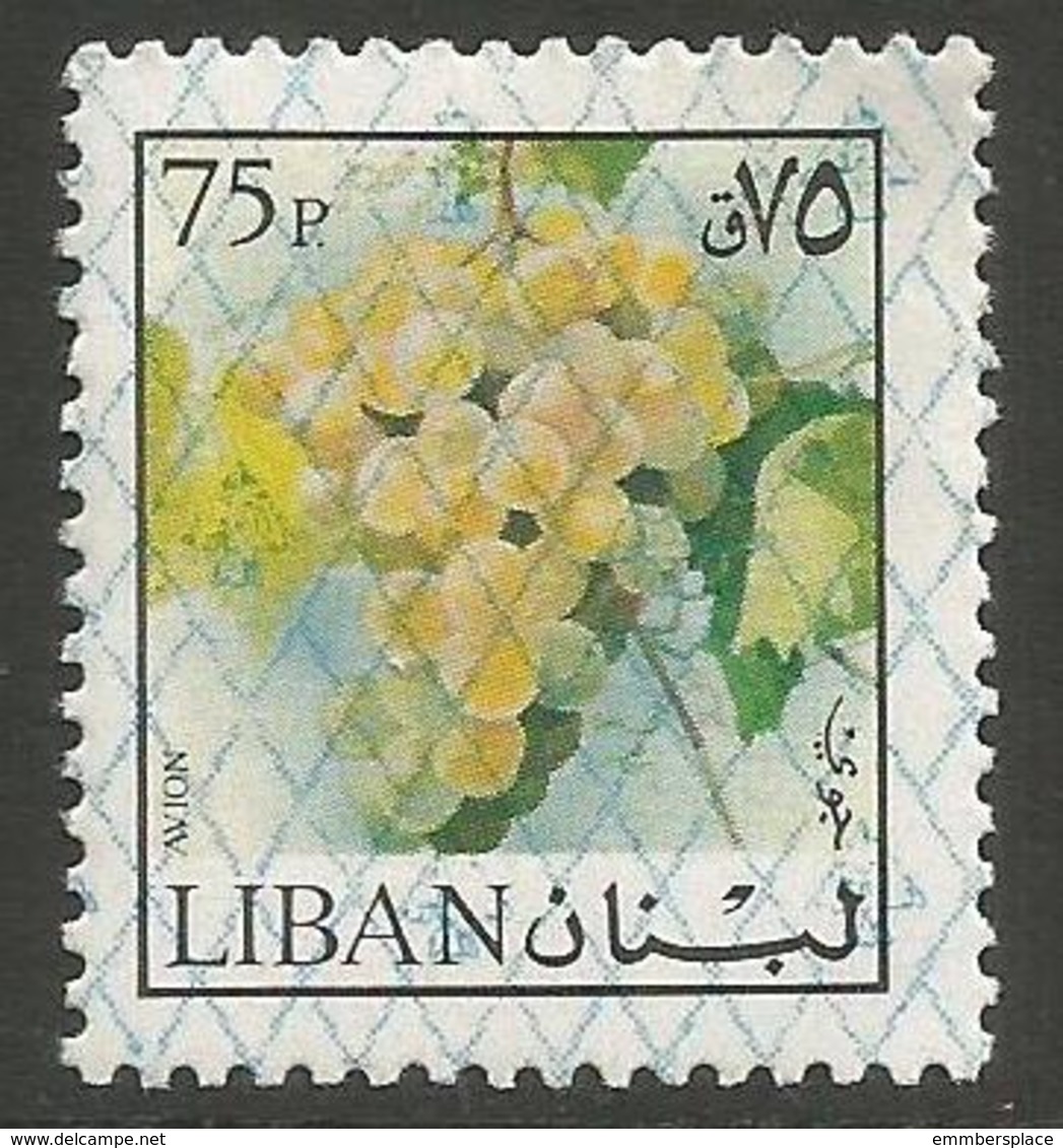 Lebanon - 1978 Grapes O/print 75pi  MNH **    Mi 1274  Sc C778 - Lebanon