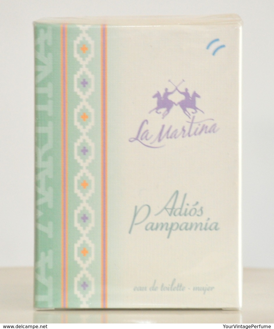 La Martina Adios Pampamia Mujer Eau De Toilette Edt 100ML 3.4 Fl. Oz. Spray Perfume For Woman Rare 2011 New Sealed - Femme