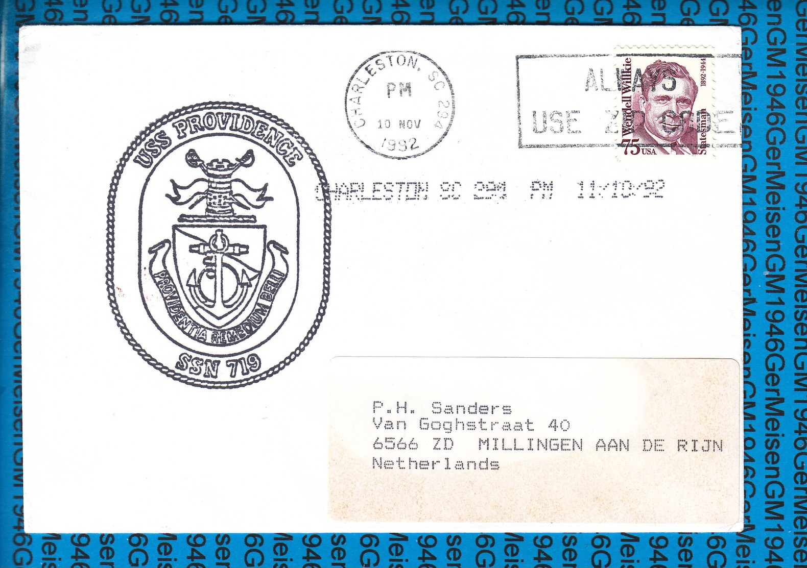 USA Cover US Navy / USS Providence SSN-719 - Lettres & Documents