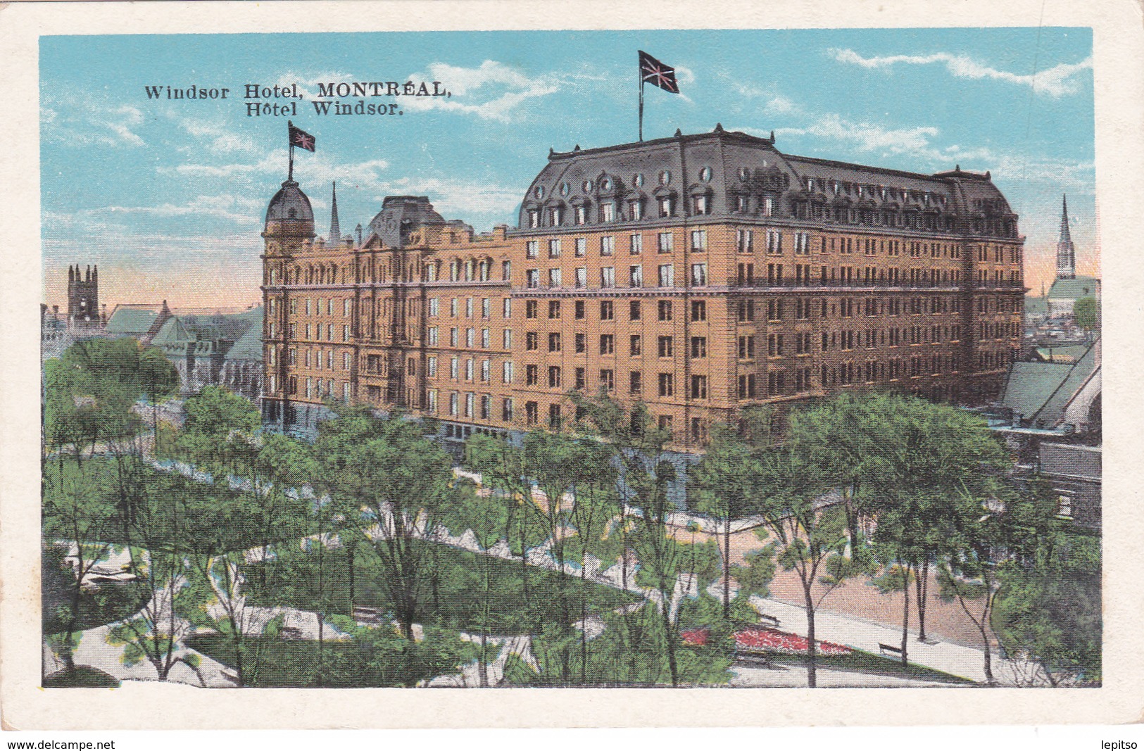 MONTREAL +/- 1910  " WINDSOR Hotel- Hôtel Windsor " "    Voir Scans - Montreal