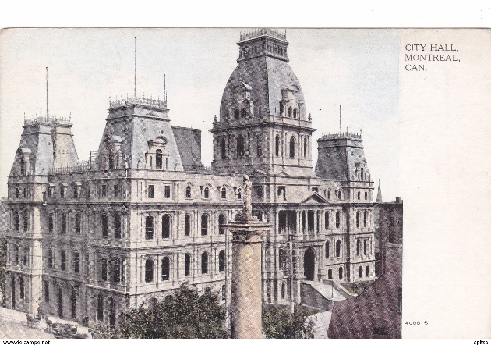 MONTREAL  " CITY HALL  Nr 4088S"  +/-1910   Voir Scans - Montreal