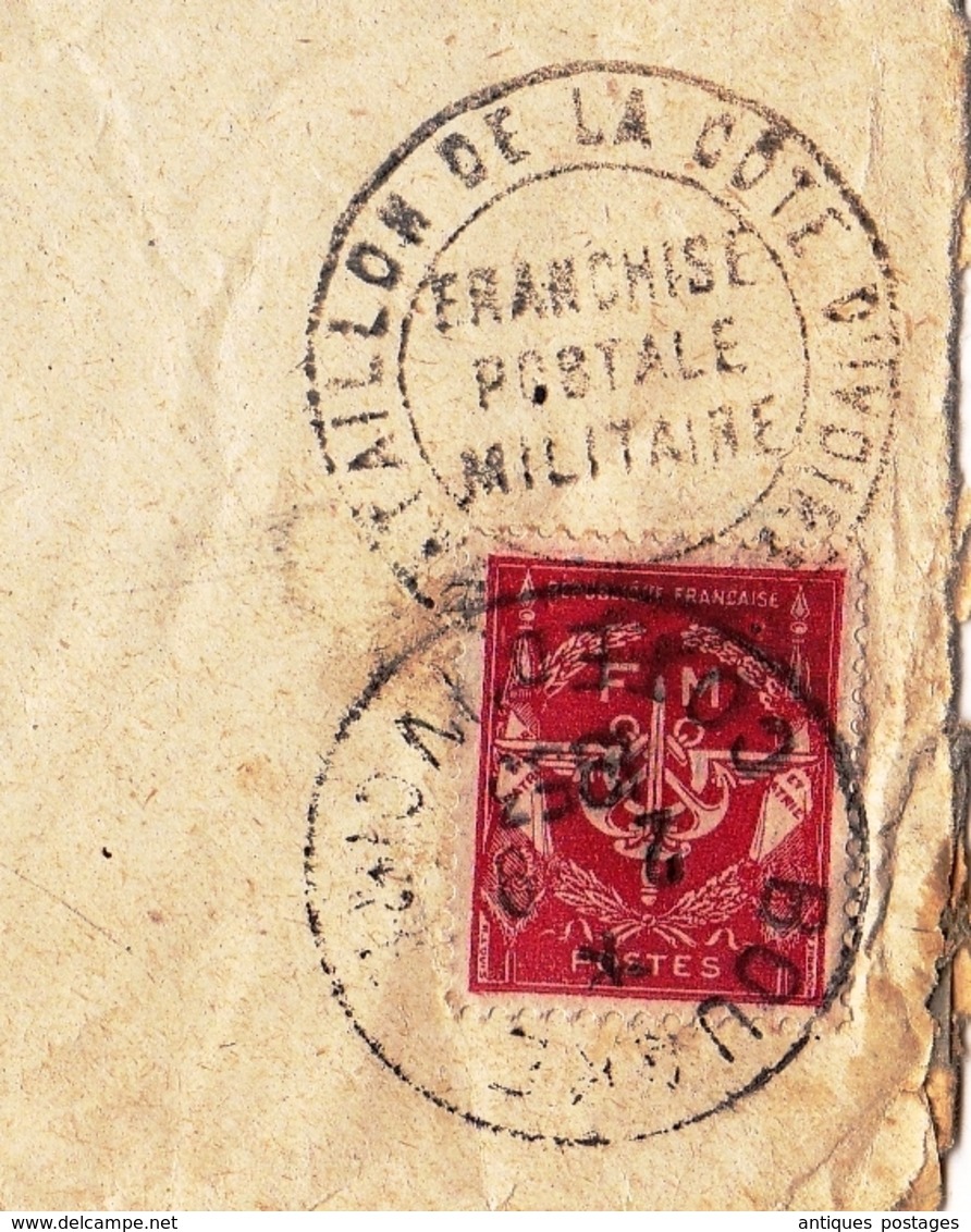 Bouaké Côte D'Ivoire Franchise Postale Militaire Bataillon Autonome De La Côte D'Ivoire Infanterie De Marine 24e BIMa - Lettres & Documents