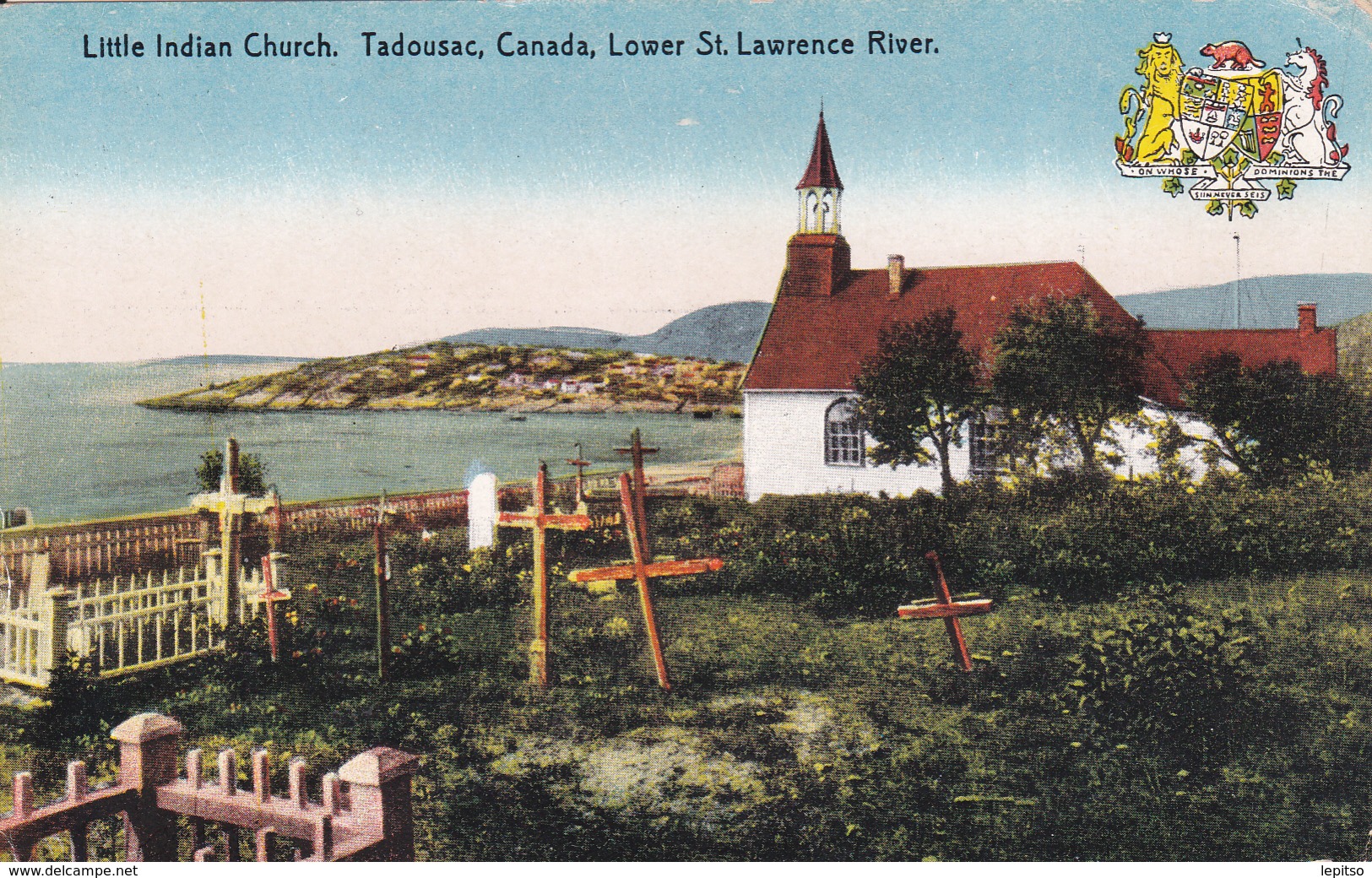 Lower St.Lawrence River "Little Indian Church " TADOUAC  +/-1910   Voir Scans - Thousand Islands