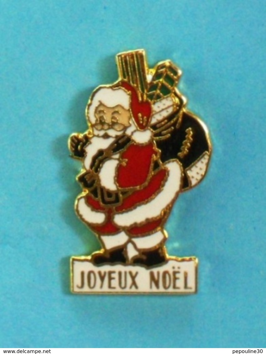 1 PIN'S //   ** JOYEUX NOËL / PÈRE NOËL ET SES CADEAUX ** - Noël