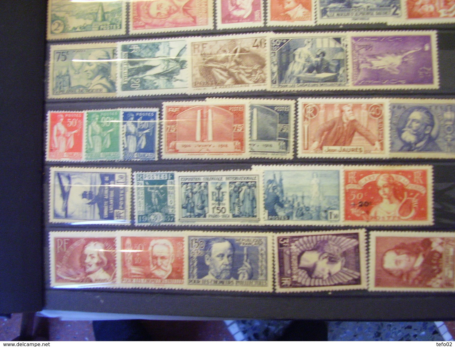 Francia. Collezione MNH/MLH Dal 1900 Al 1975. Descrizione. 60 Foto - Collections