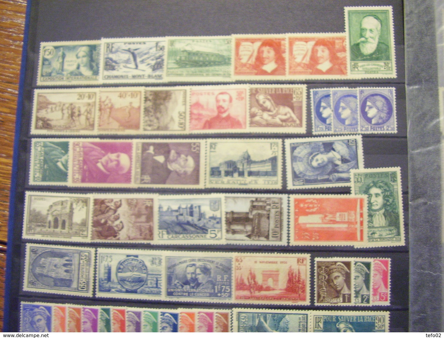 Francia. Collezione MNH/MLH Dal 1900 Al 1975. Descrizione. 60 Foto - Collections