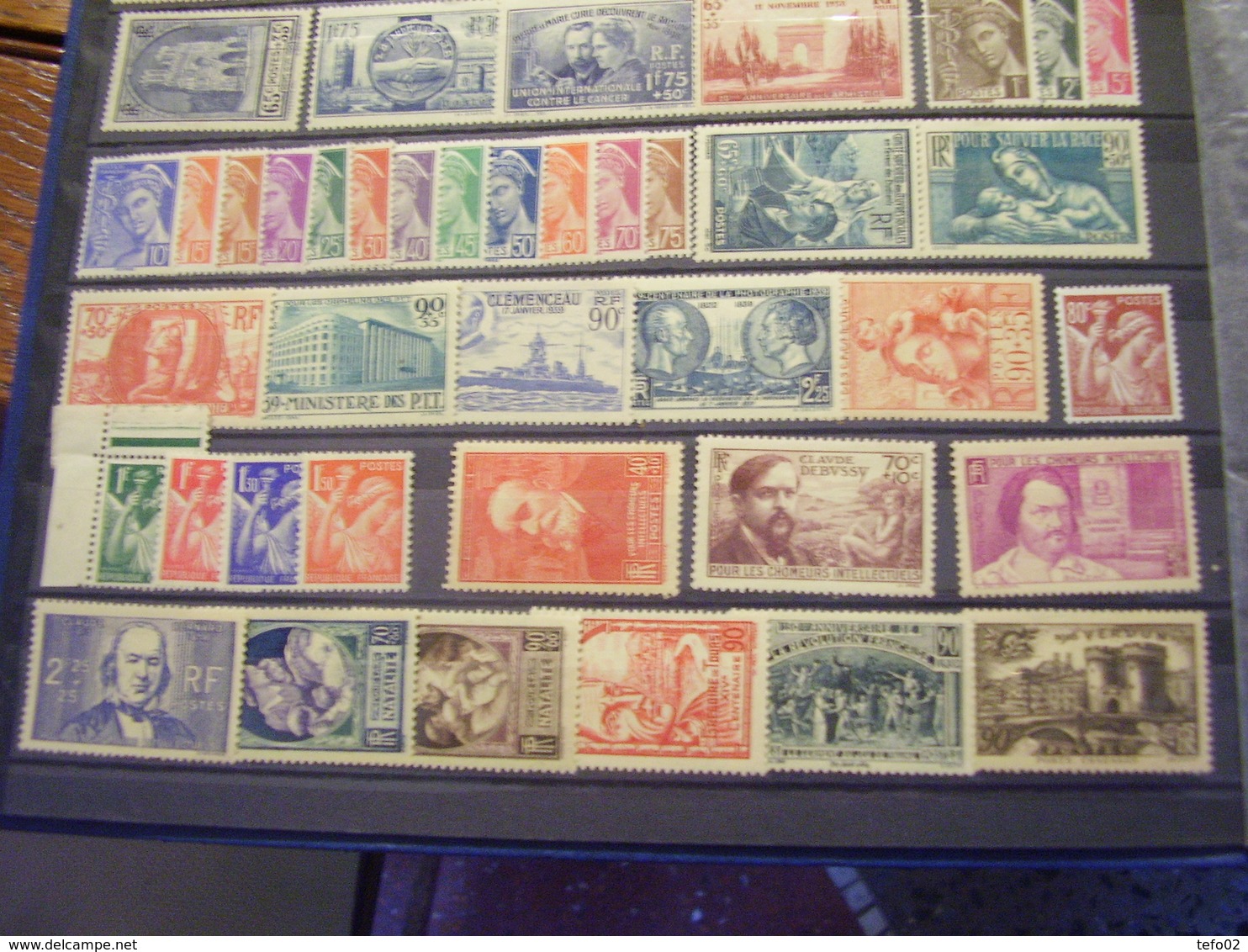 Francia. Collezione MNH/MLH Dal 1900 Al 1975. Descrizione. 60 Foto - Collections