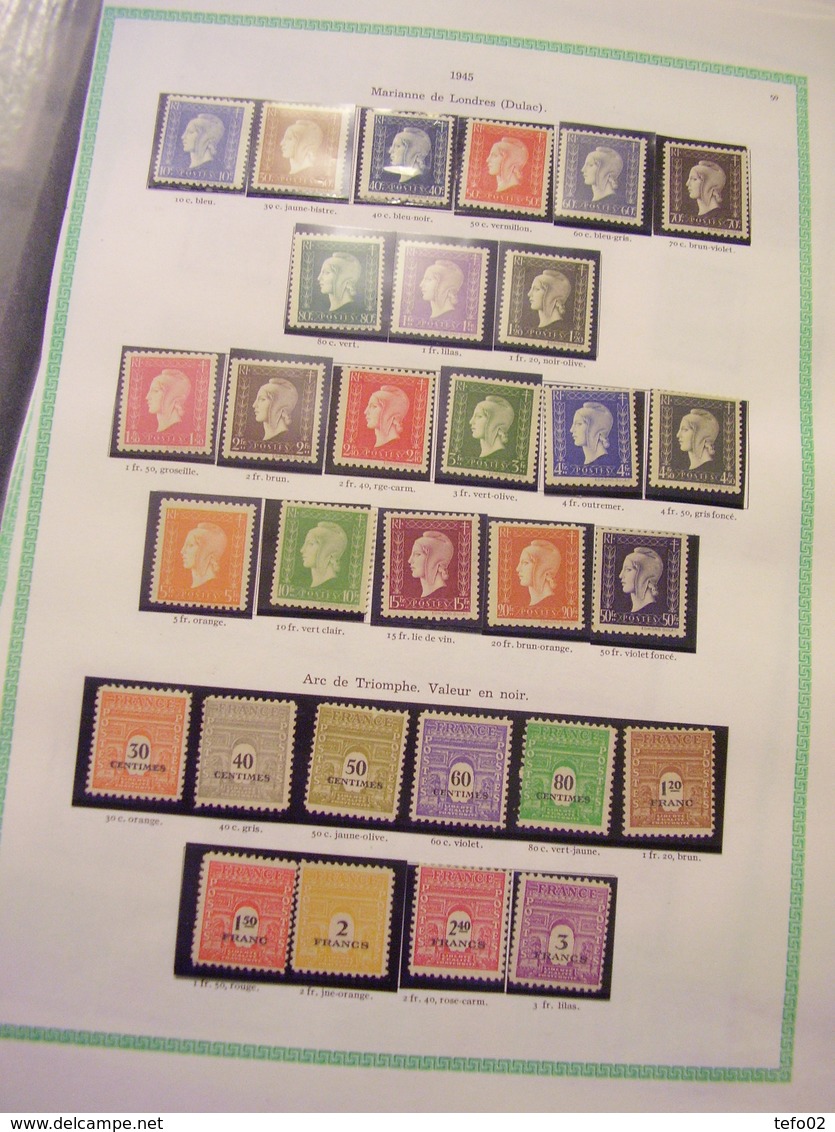 Francia. Collezione MNH/MLH dal 1900 al 1975. Descrizione. 60 foto