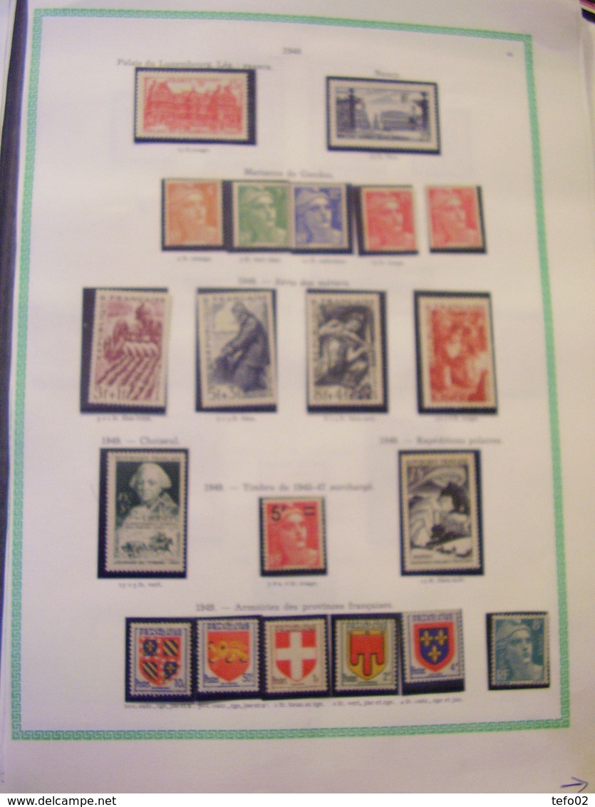 Francia. Collezione MNH/MLH dal 1900 al 1975. Descrizione. 60 foto