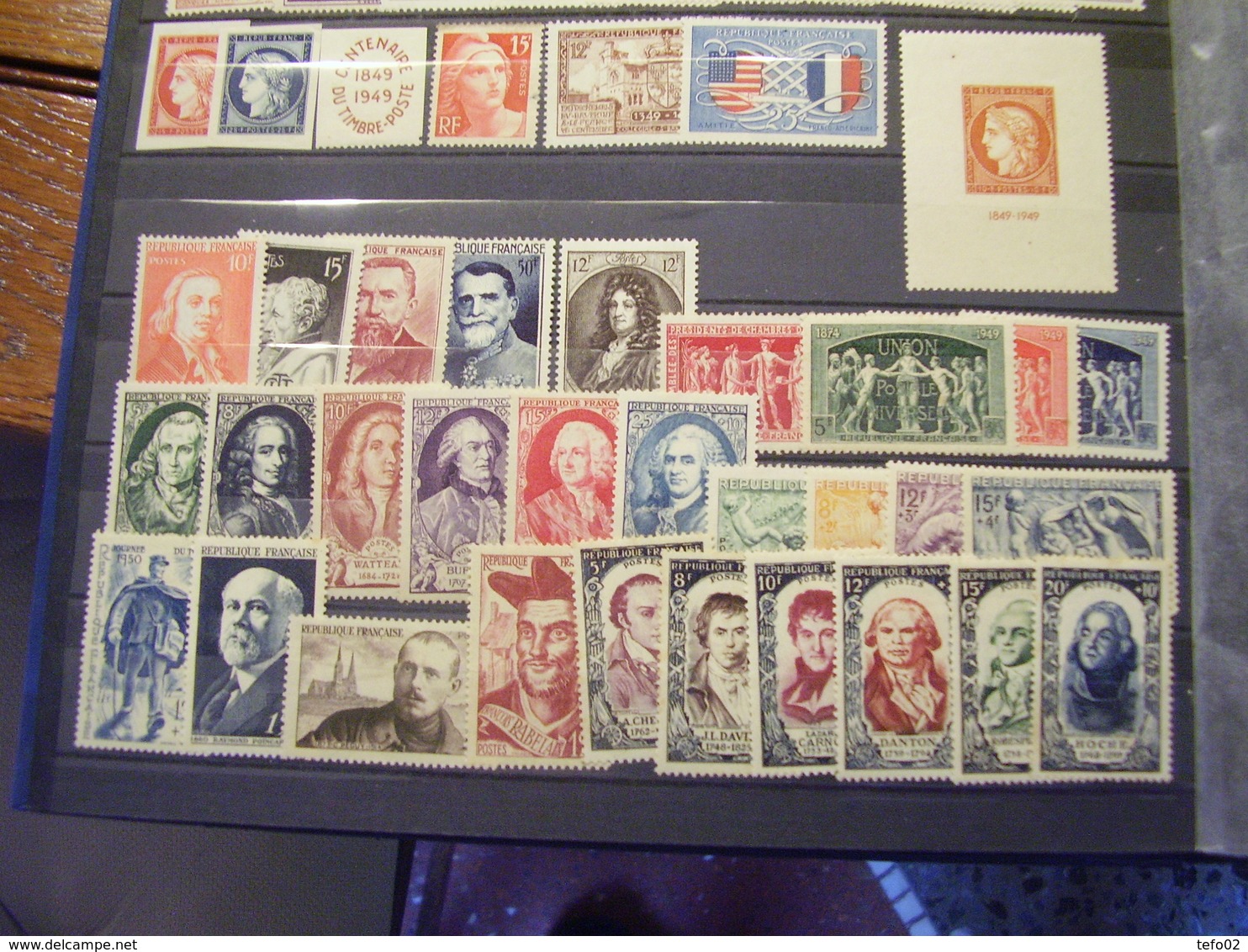 Francia. Collezione MNH/MLH dal 1900 al 1975. Descrizione. 60 foto