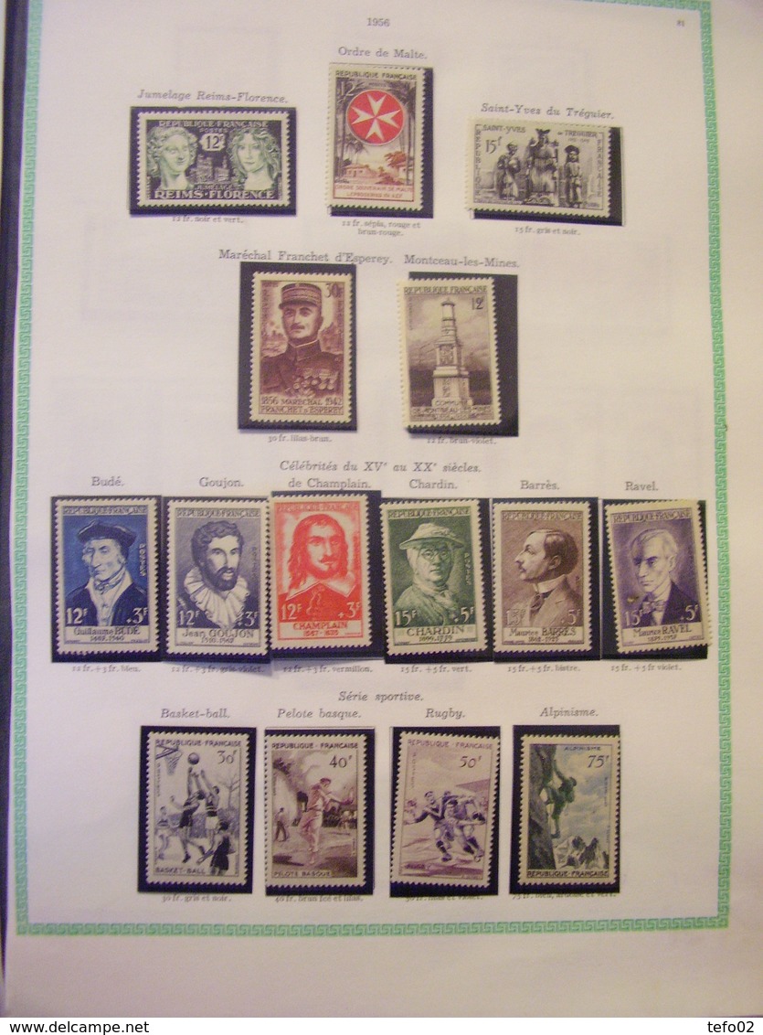 Francia. Collezione MNH/MLH dal 1900 al 1975. Descrizione. 60 foto