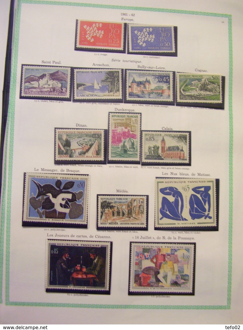 Francia. Collezione MNH/MLH dal 1900 al 1975. Descrizione. 60 foto