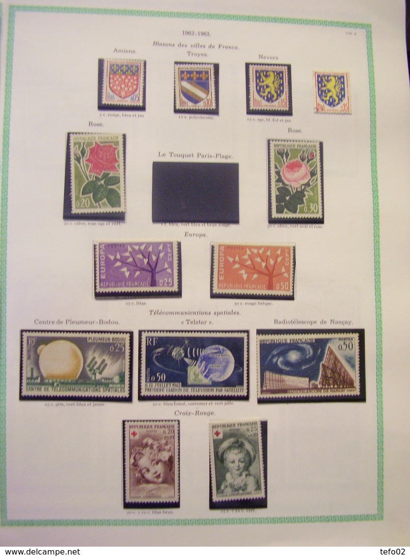 Francia. Collezione MNH/MLH dal 1900 al 1975. Descrizione. 60 foto